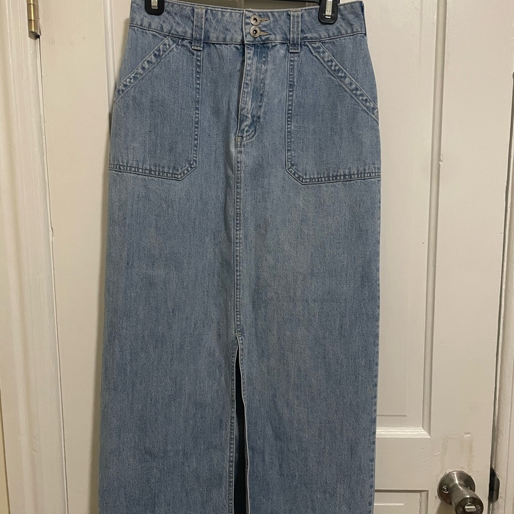 Sonoma Light Blue Denim Skirt 100% Cotton